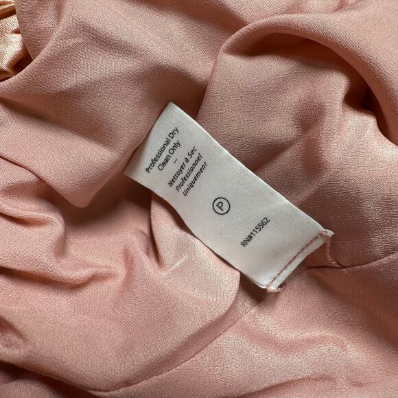 Cinq a Sept NWT Pascale Silk Top Floral Pink Size XS Elastic Cuff Front Hem Tie - Picture 10 of 12